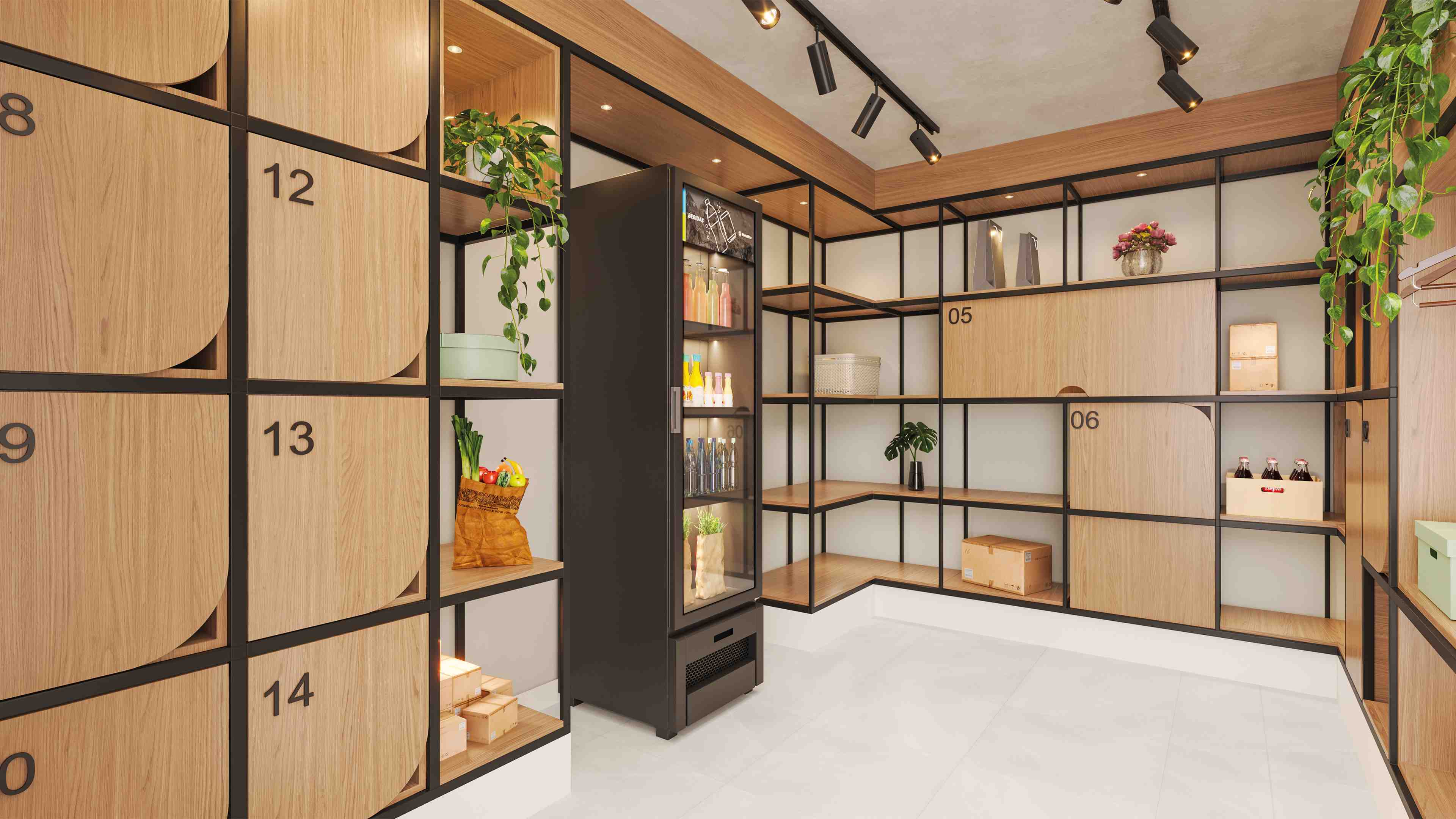 Delivery room, com refrigerador